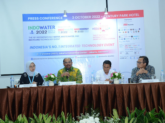 Dirjen Bina Administrasi Kewilayahan Kemendagri Safrizal ZA saat konfrensi pers Pameran dan Forum Teknologi Terpadu 2022