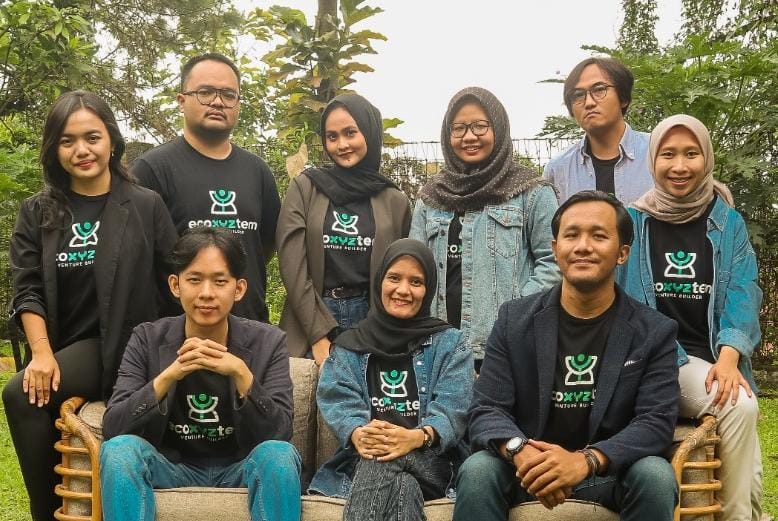 Tim startup yang bergerak di isu lingkungan dan perubahan iklim Ecoxyztem. 