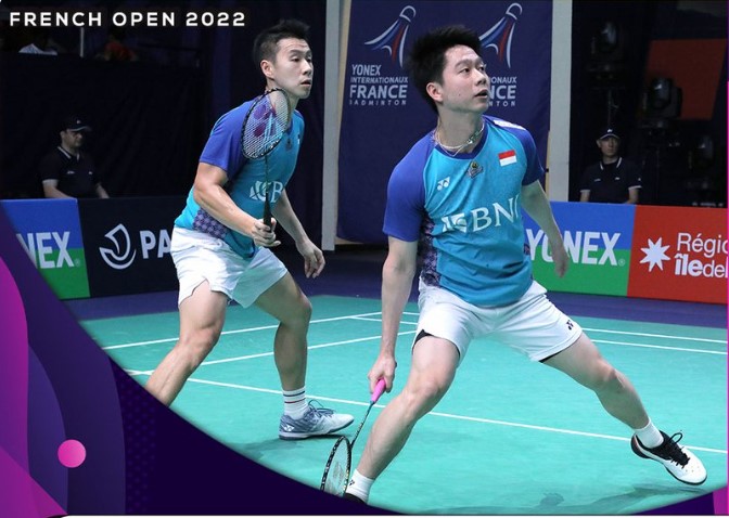 Ganda putra Indonesia Kevin Sanjaya Sukamuljo/Marcus Fernaldi Gideon