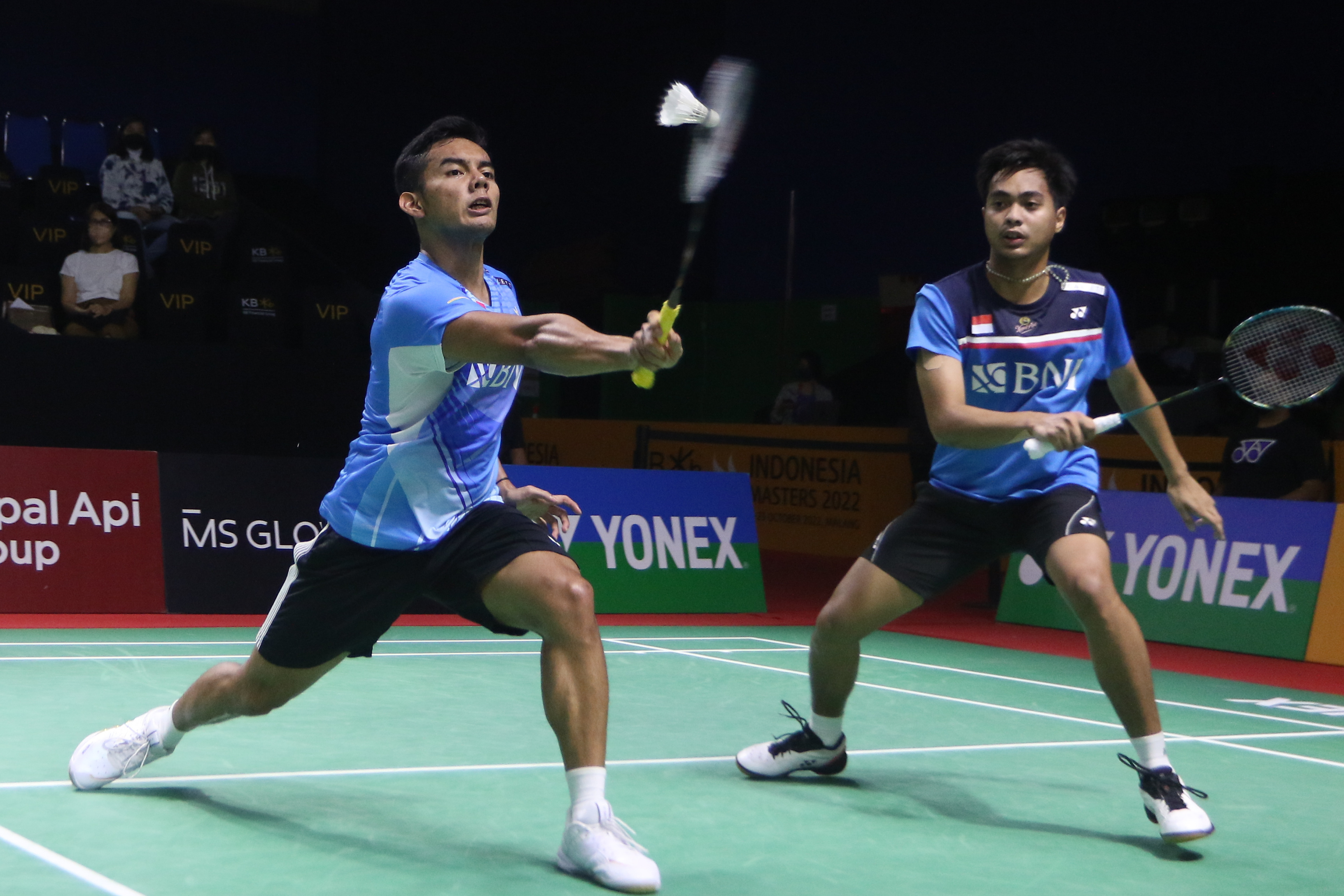 Pasangan ganda putra Rahmat Hidayat/Pramudya Kusumawardana