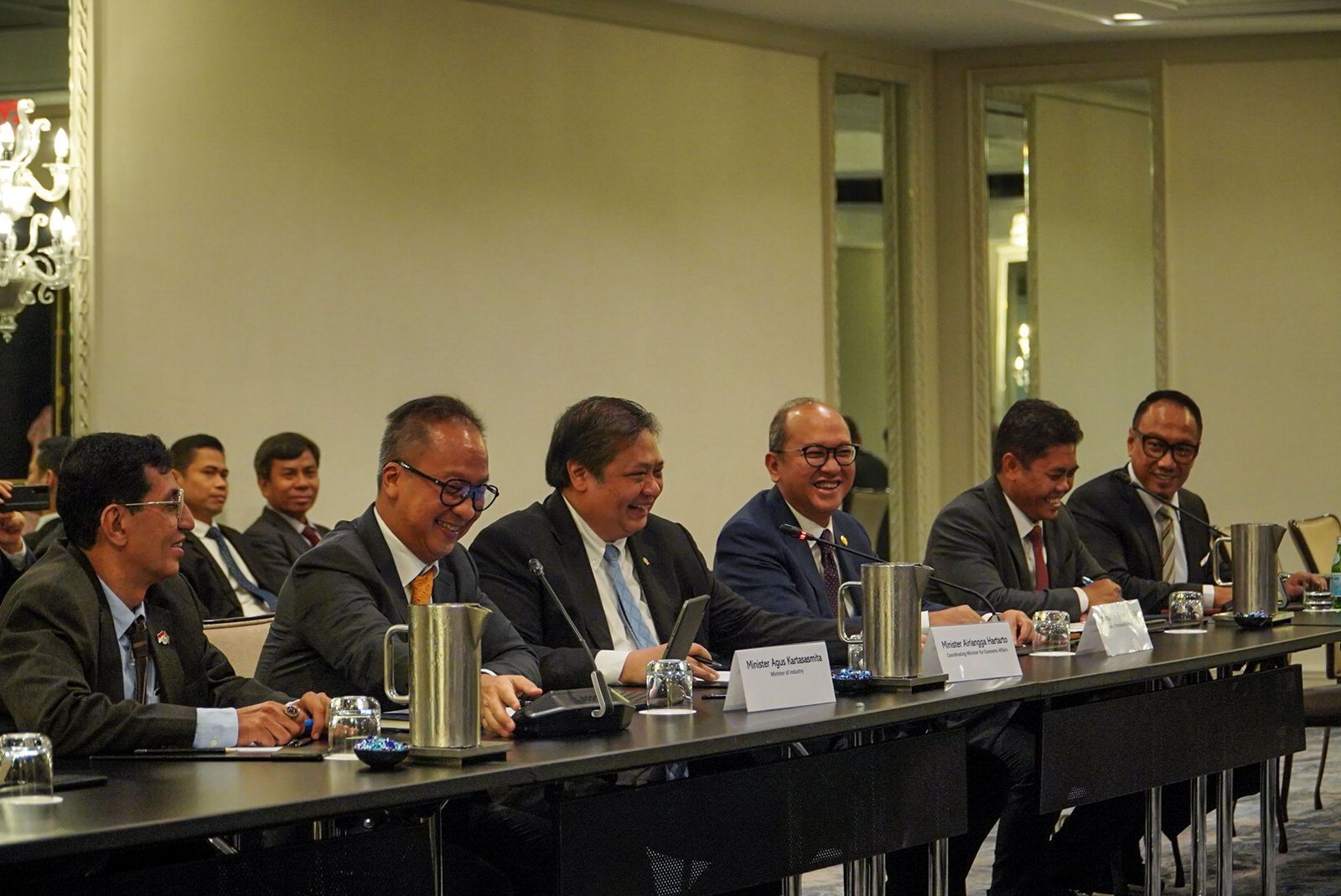 Kunjungan delegasi Indonesia yang dipimpin Menko Perekonomian Airlangga Hartarto ke Washington Amerika Serikat.