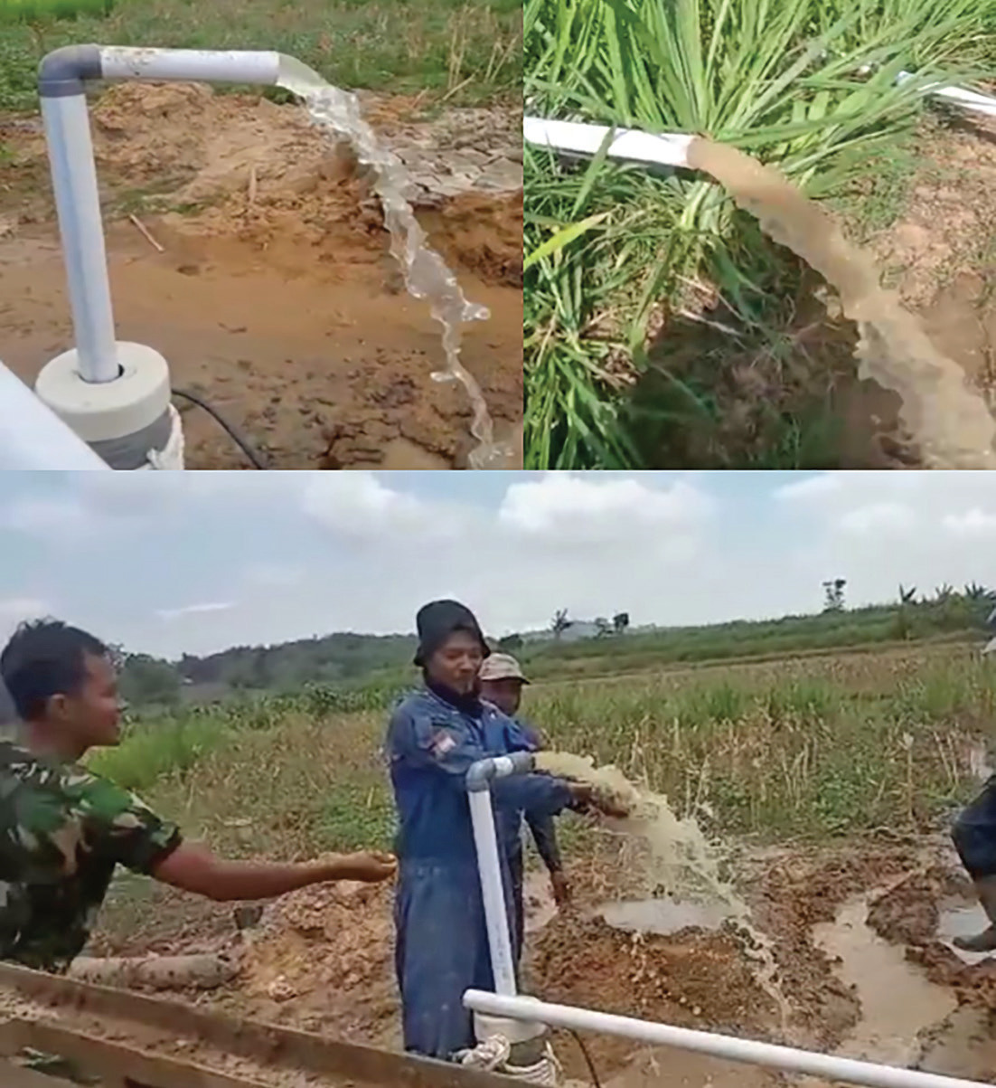 Hasil Pengeboran air bersih.