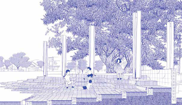 Gambar 1 -- Iterasi 1 Desain Arsitektur Terakota.