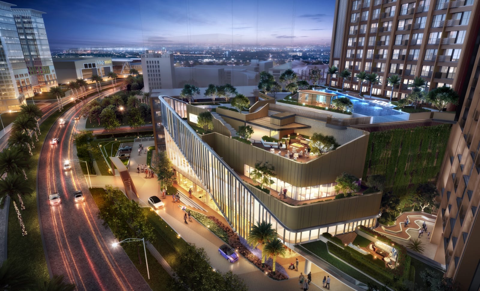 Maket pengembangan Auraya Suites oleh Sino Ocean Grouo