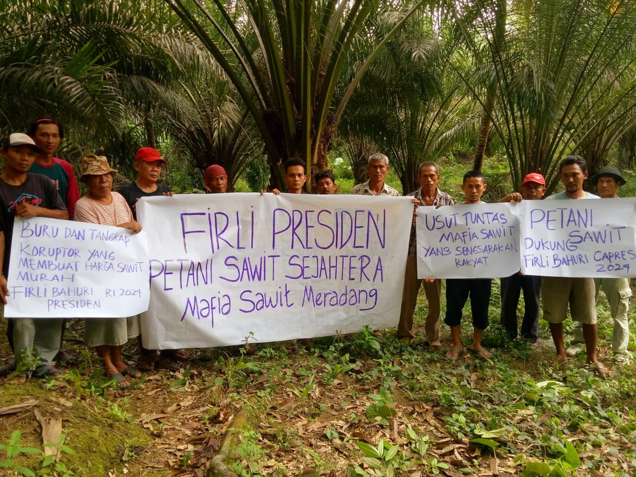 Perkumpulan Petani Sawit Babel mendeklarasikan dukungan terhadap Ketua KPK Firli Bahuri untuk maju menjadi presiden, Senin (10/10/2022)