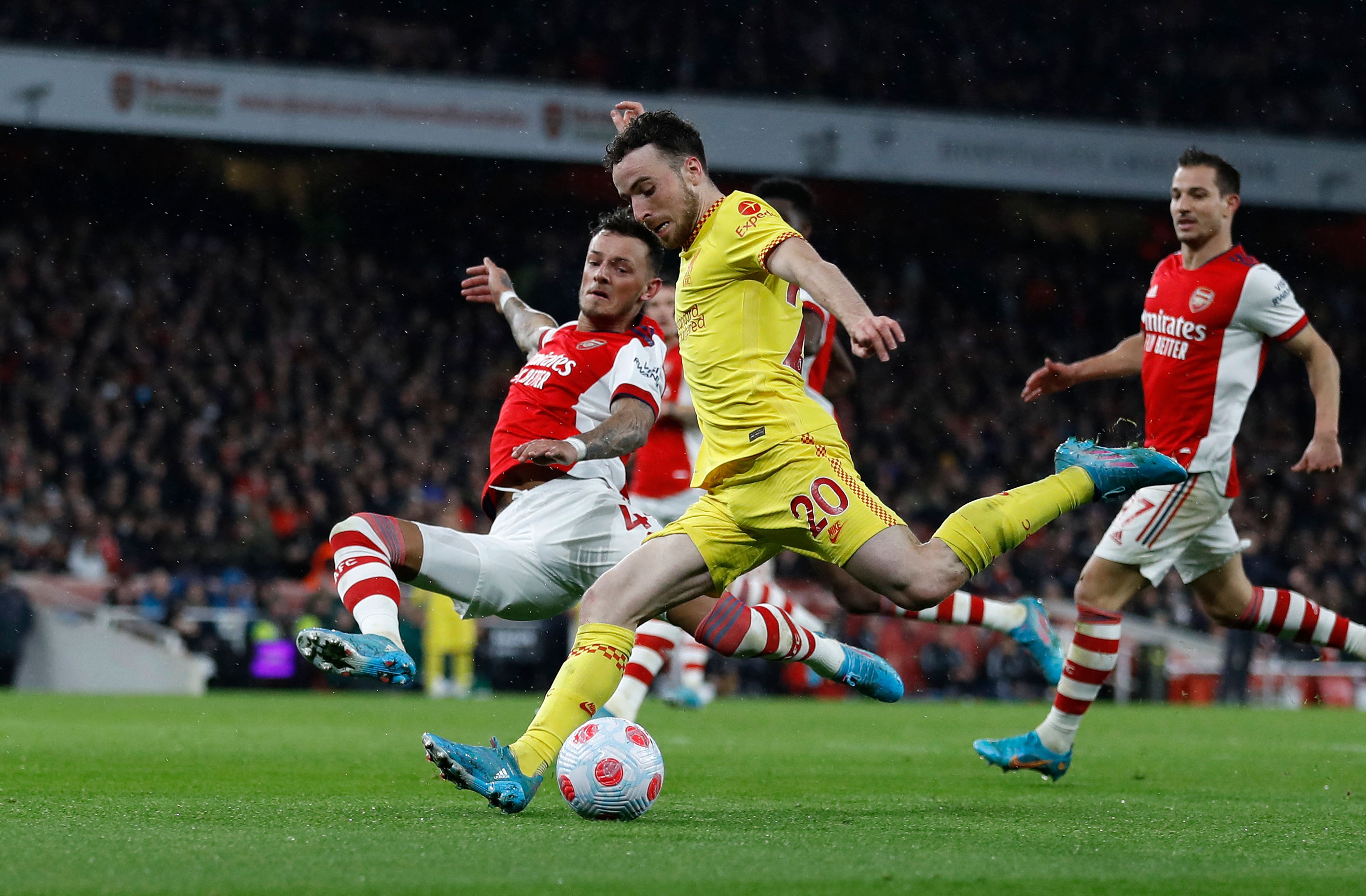 Laga Liga Primer Inggris antara Arsenal dan Liverpool di Stadion Emirates, 16 Maret lalu.