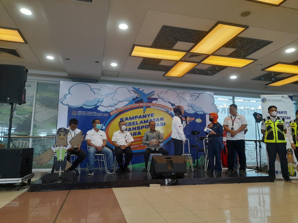 Kantor Otoritas Bandar Udara (OBU) Wilayah VI – Padang menyelenggarakan Kampanye Keselamatan Transportasi Udara di Padang, Sumbar.