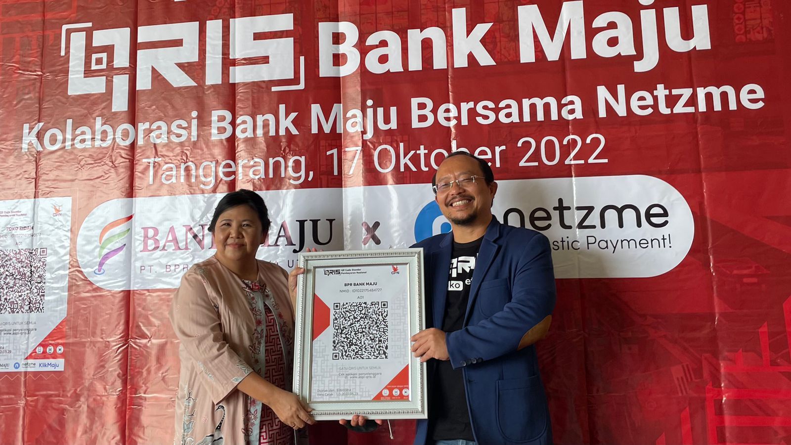 Peluncuran layanan QRIS Bank Maju