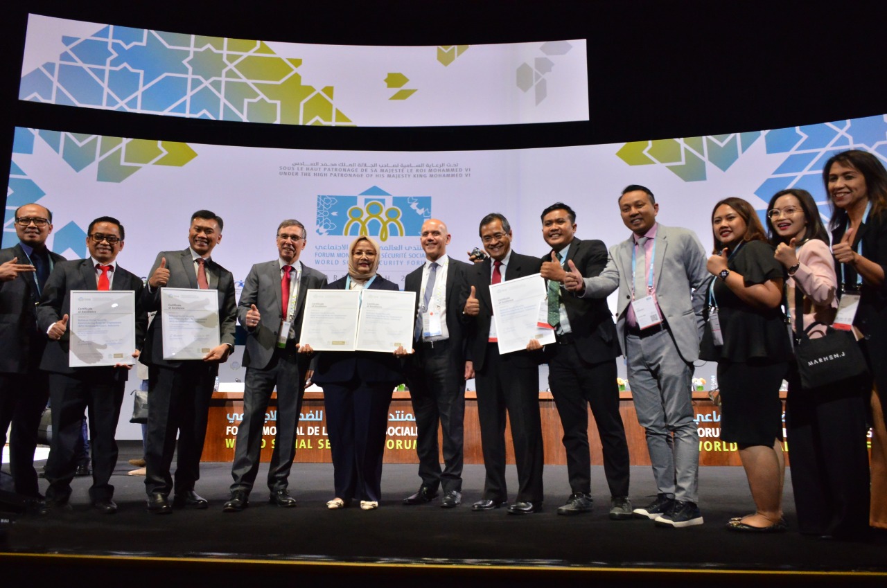 Penghaargaan untuk BPJS ketenagaketjana di ajang ISSA 2022