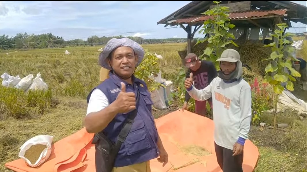 Petani dari Kelompok Tai Karya Mukti yang mengikuti program P4 Ditjen Tanaman Pangan Kementan