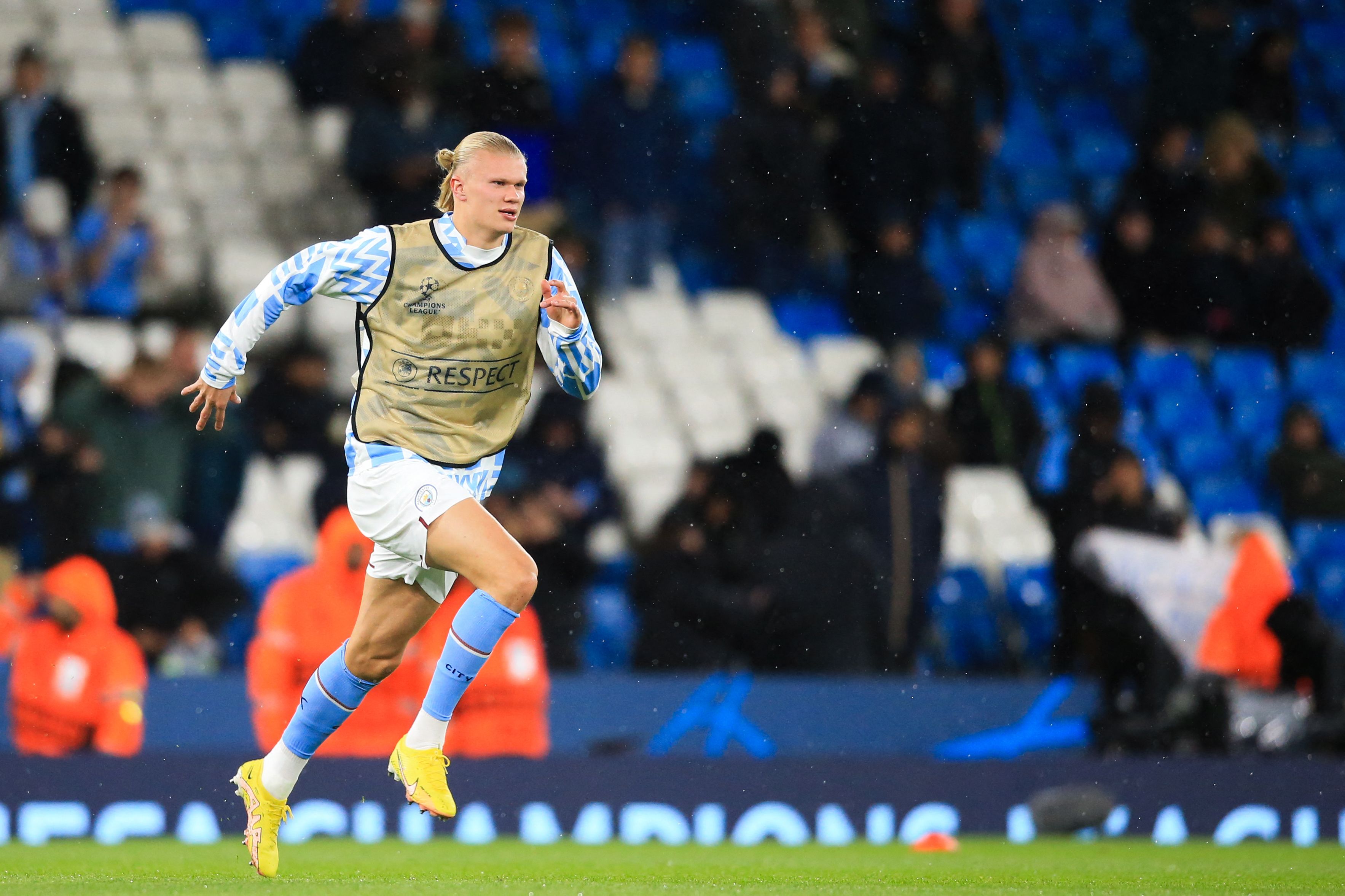 Pemain Manchester City Erling Haaland