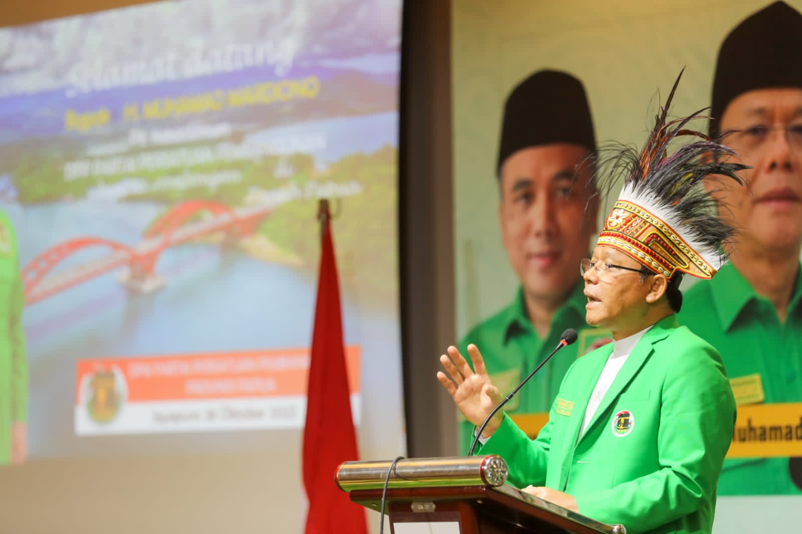 Plt Ketum PPP Muhammad Mardiono membuka Mukerwil Dewan Pimpinan Wilayah (DPW) Papua, Jumat (28/10/2022)