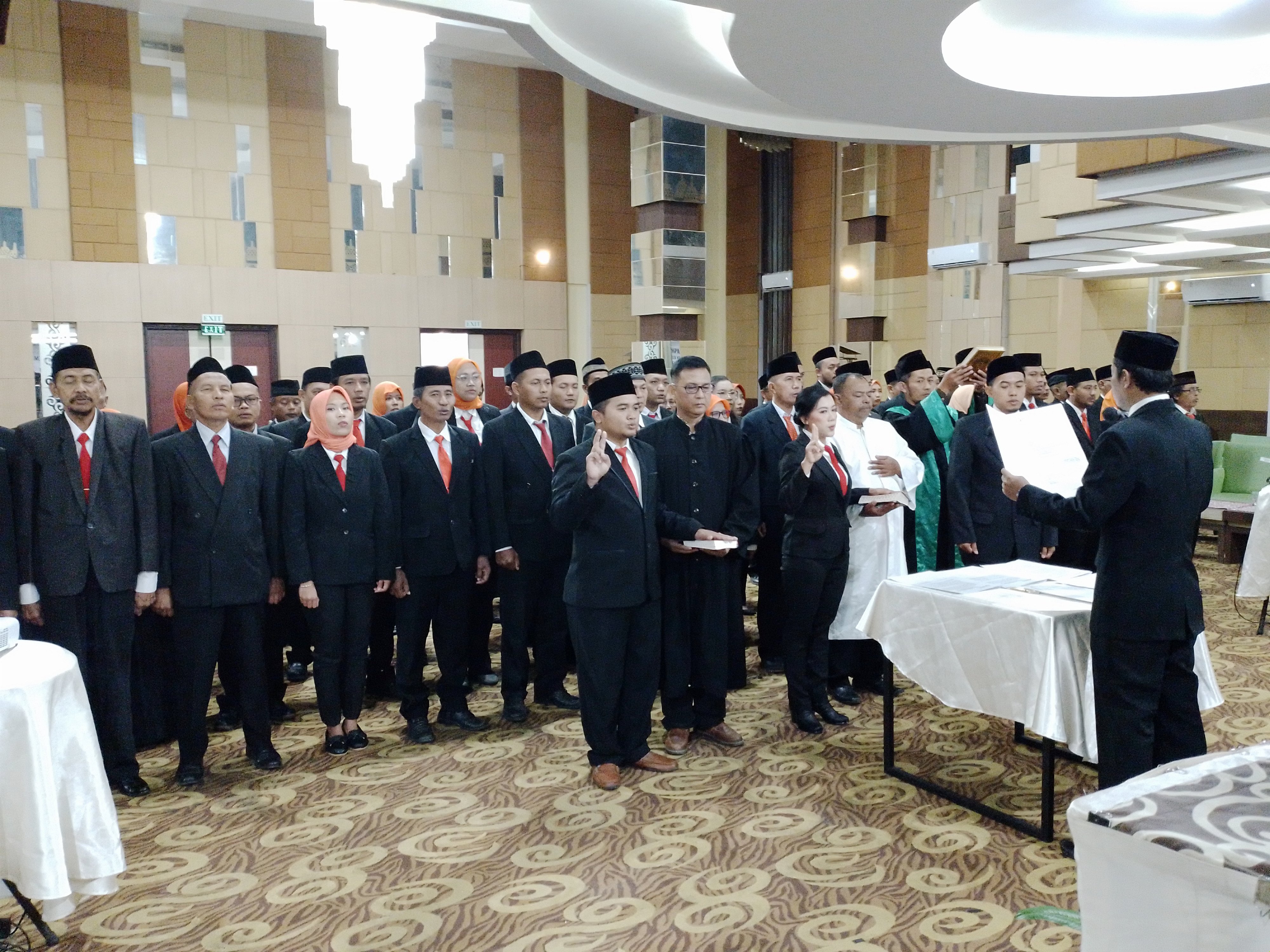 Pelantikan dan pembekalan Panwascam di Kabupaten Klaten, Jawa Tengah