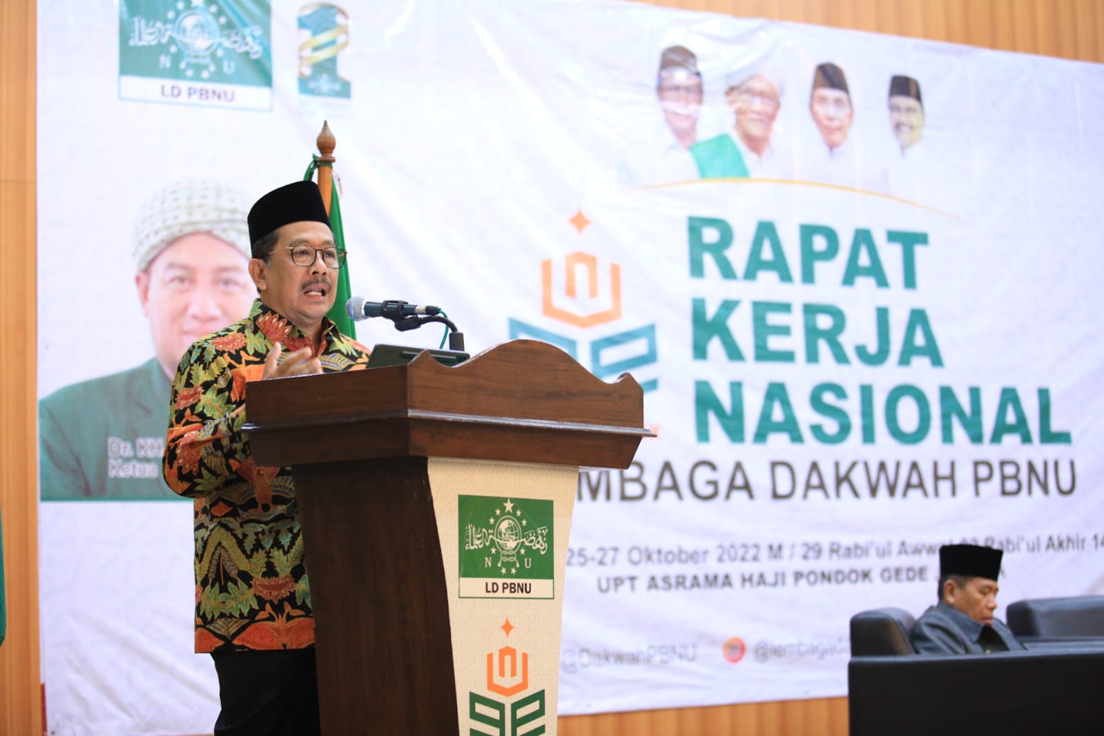 Wamenag Zainut Tauhid Saadi menutup Rakernas LD PBNU