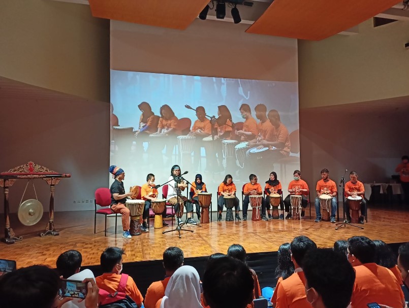 Penampilan Rumah Ceria Down Syndrome di Goethe Institut, Selasa (18/10).