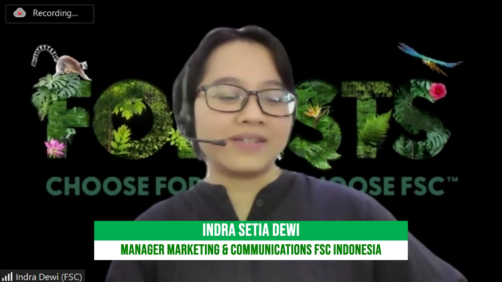 Webinar FSC Forest Week 2022 ini dilakukan secara interaaktif dengan tema “Help the Forest” secara online.
