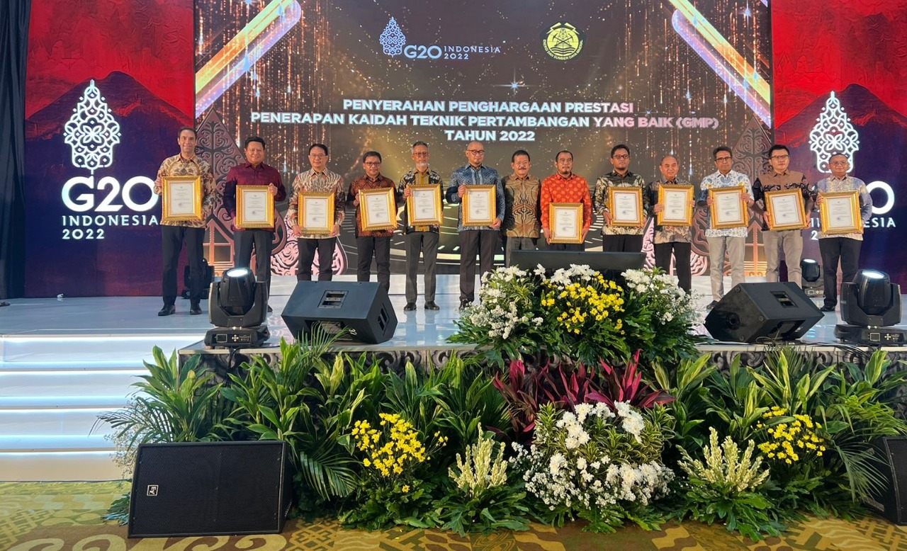Peraih penghargaan ajang Good Mining Practices Award 2022