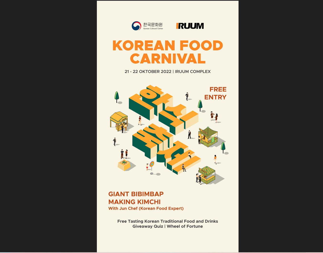 Poster kegiatan Korean Food Carnival