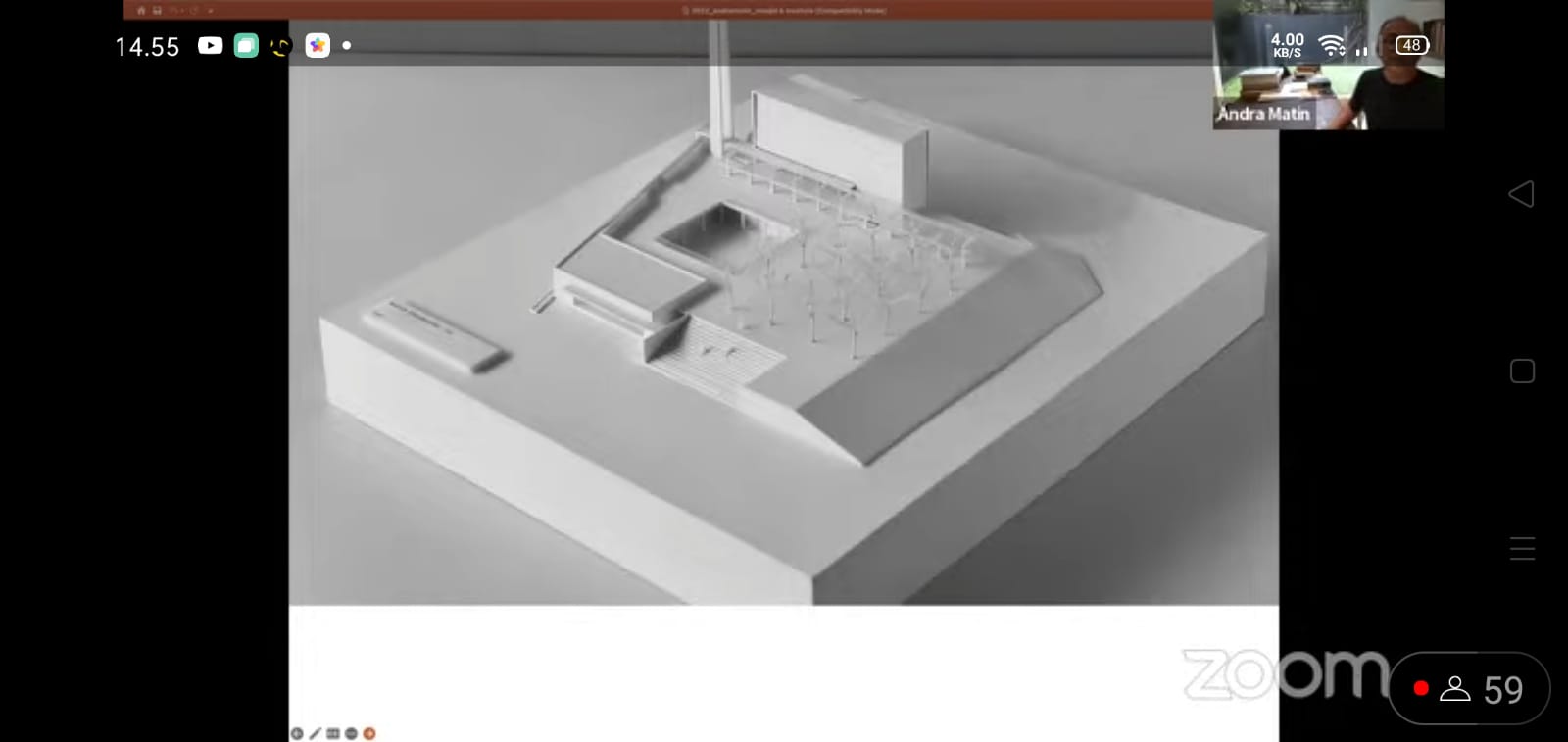 Salah satu desain arsitektur masjid yang ditampilkan di webinar Desain Inspiratif Masjid yang diselenggarakan Majalah Asrinesia bersama Kena