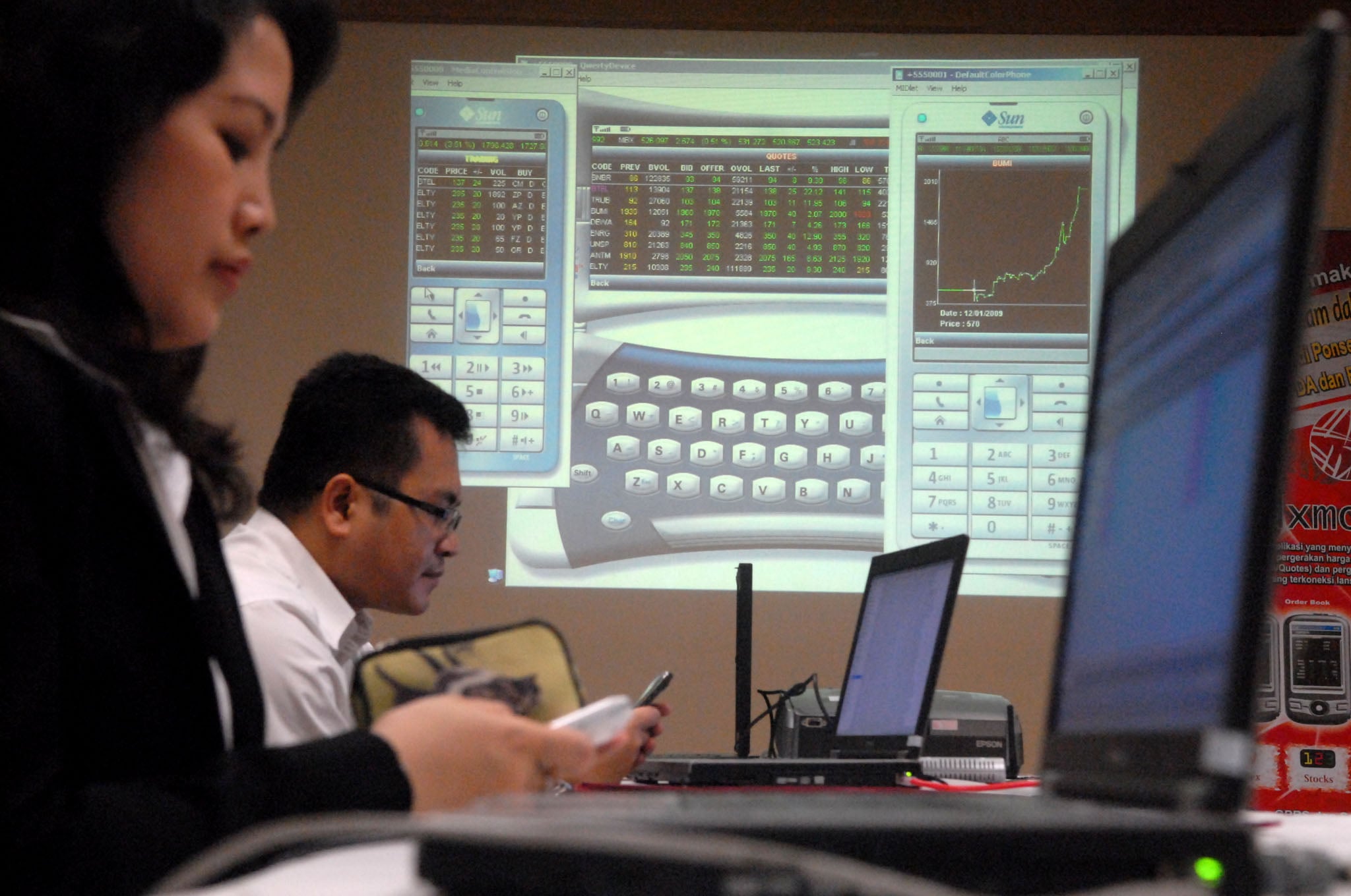 Ilustrasi: transaksi saham