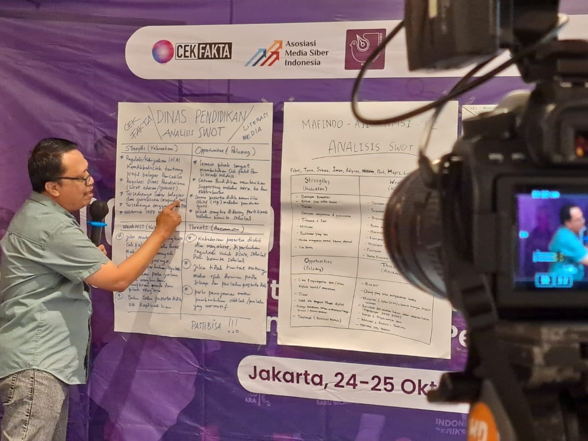 Materi cek fakta itu diyakini sebagai imunisasi bagi siswa dan mahasiswa agar mereka tahu membedakan fakta dan hoaks.