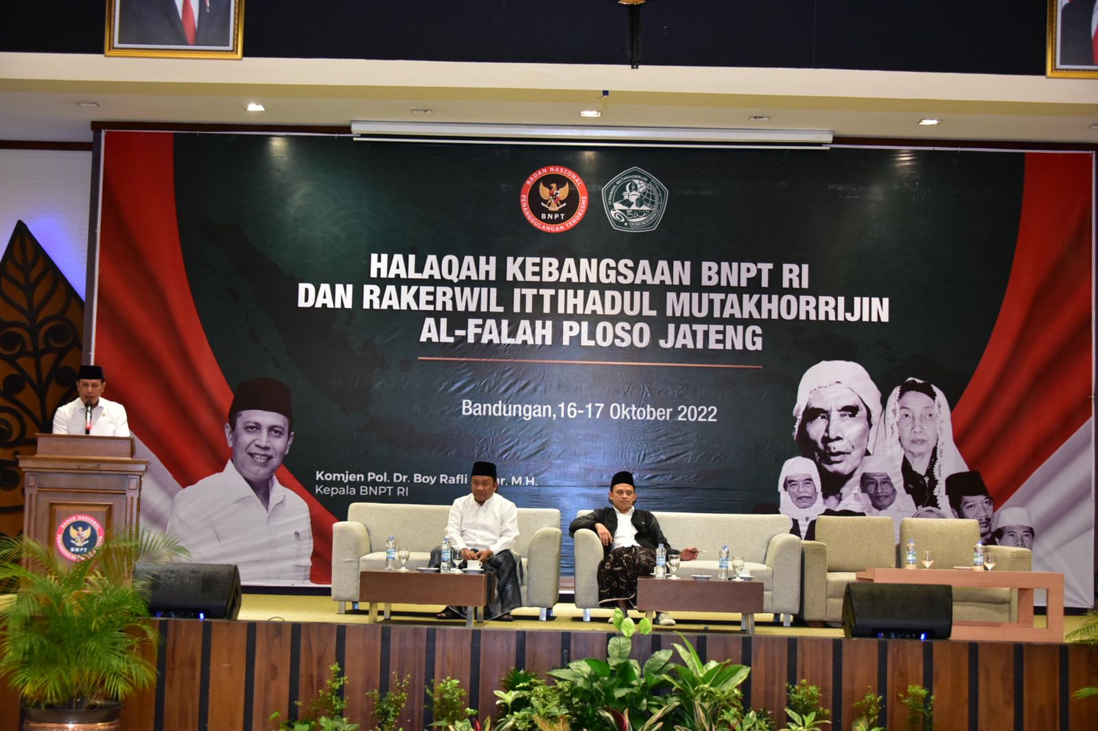 Acara Halaqah Kebangsaan BNPT RI dan Rakerwil Ittihadul Mutakhorrijin Al-Falah Ploso (IMAP) Jateng-DIY