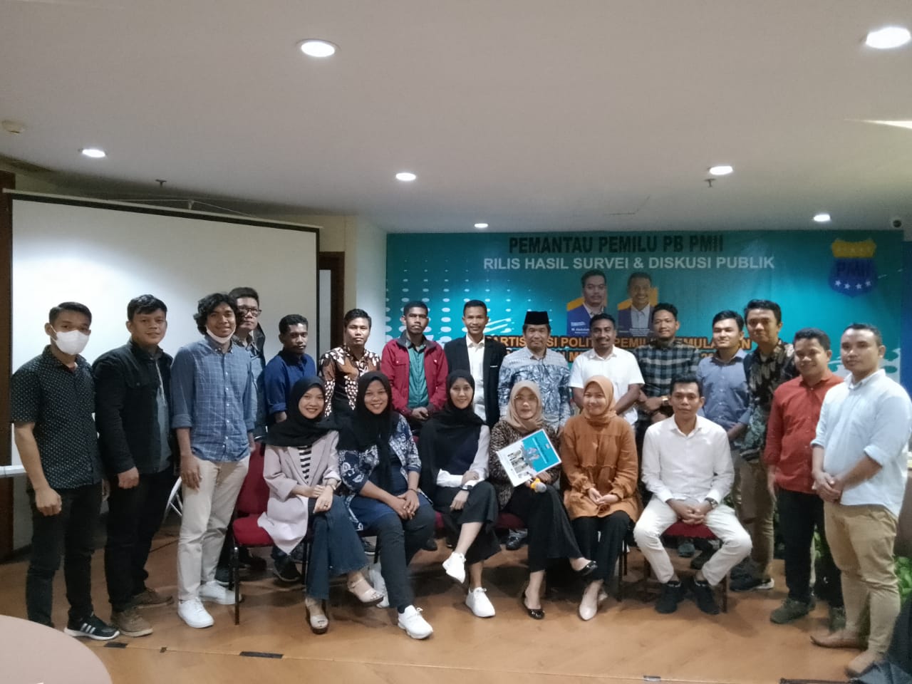 Rilis hasil survei yang dilakukan PMII