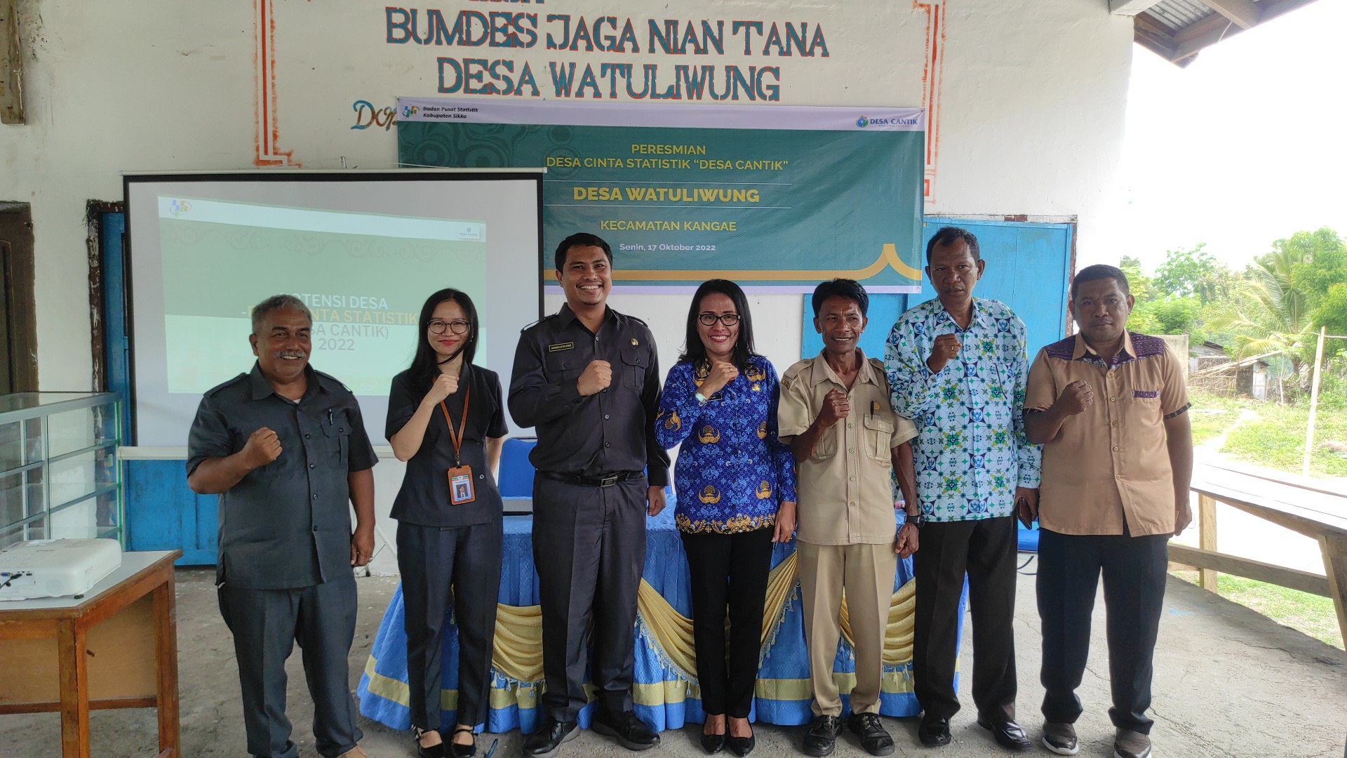 Desa Watuliwung ditunjuk sebagai Desa Cinta Statistik di Kabupaten Sikka, NTT.