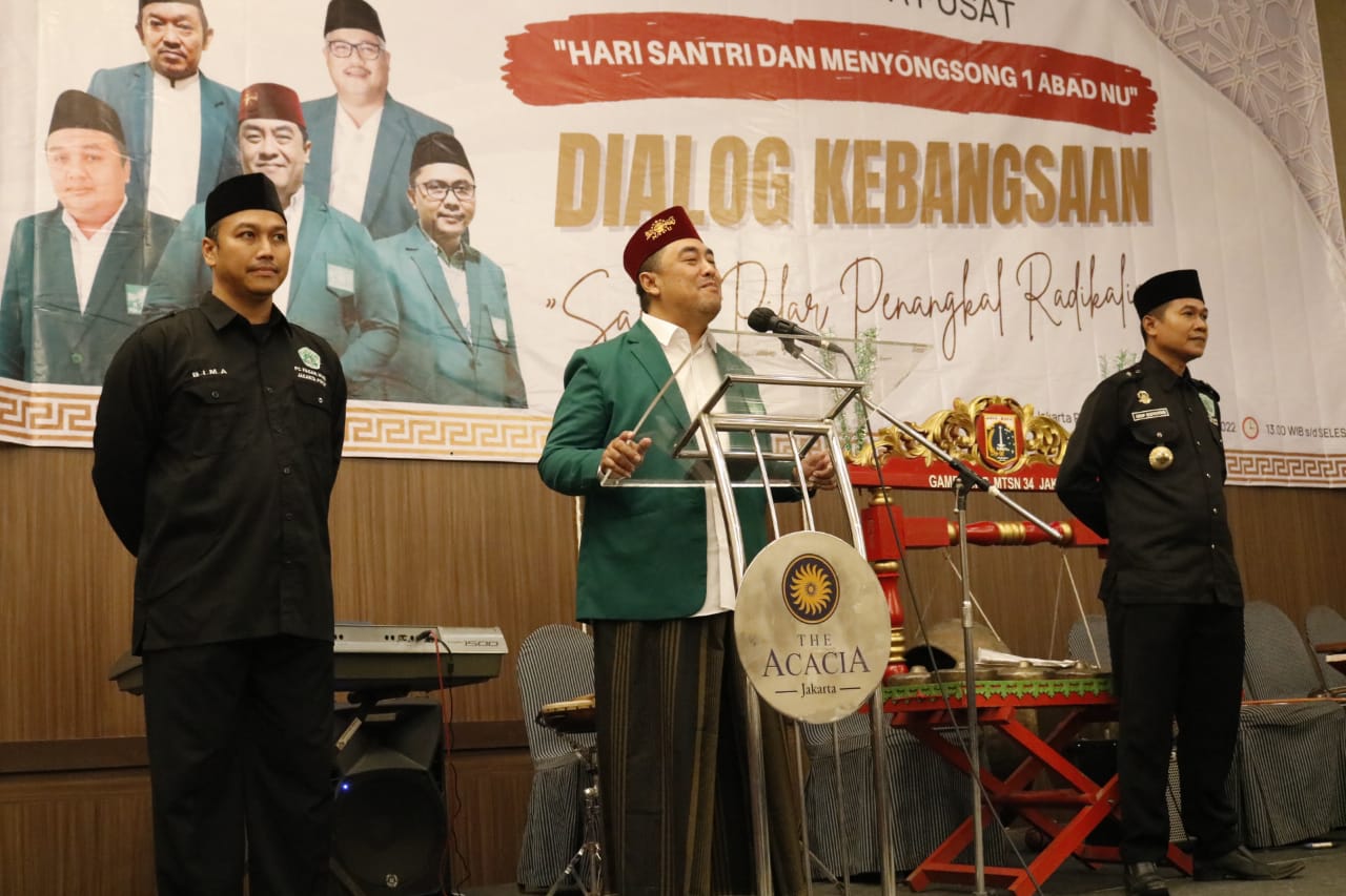 Ketua PCNU Jakarta Pusat GUs Syaifuddin di peringatan Hari Santri PCNu Jakarta Pusat