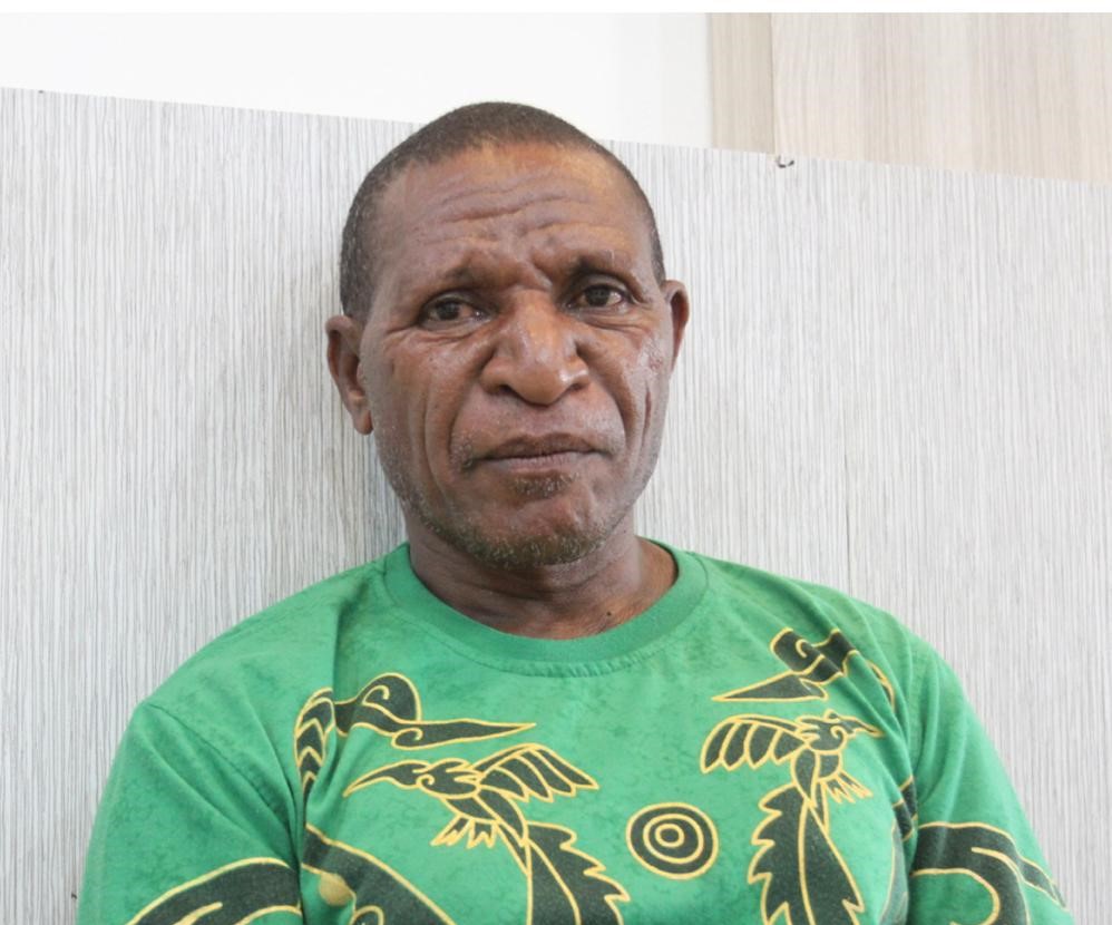 Kepala Suku Mek dari Yahukimo, Provinsi Papua, Yehuda Wespa. 