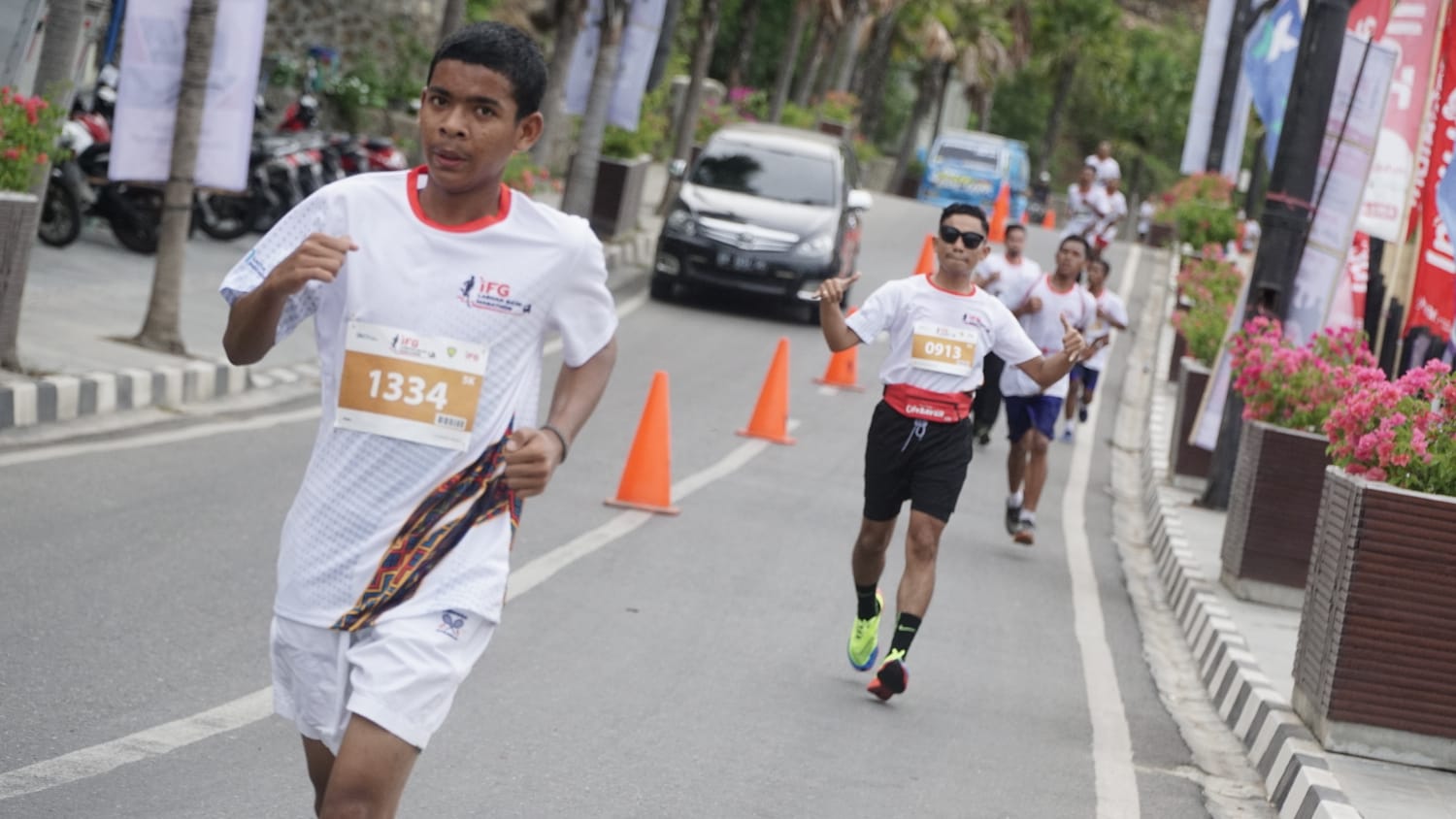 Para peserta IFG Labuan Bajo Marathon 2022.