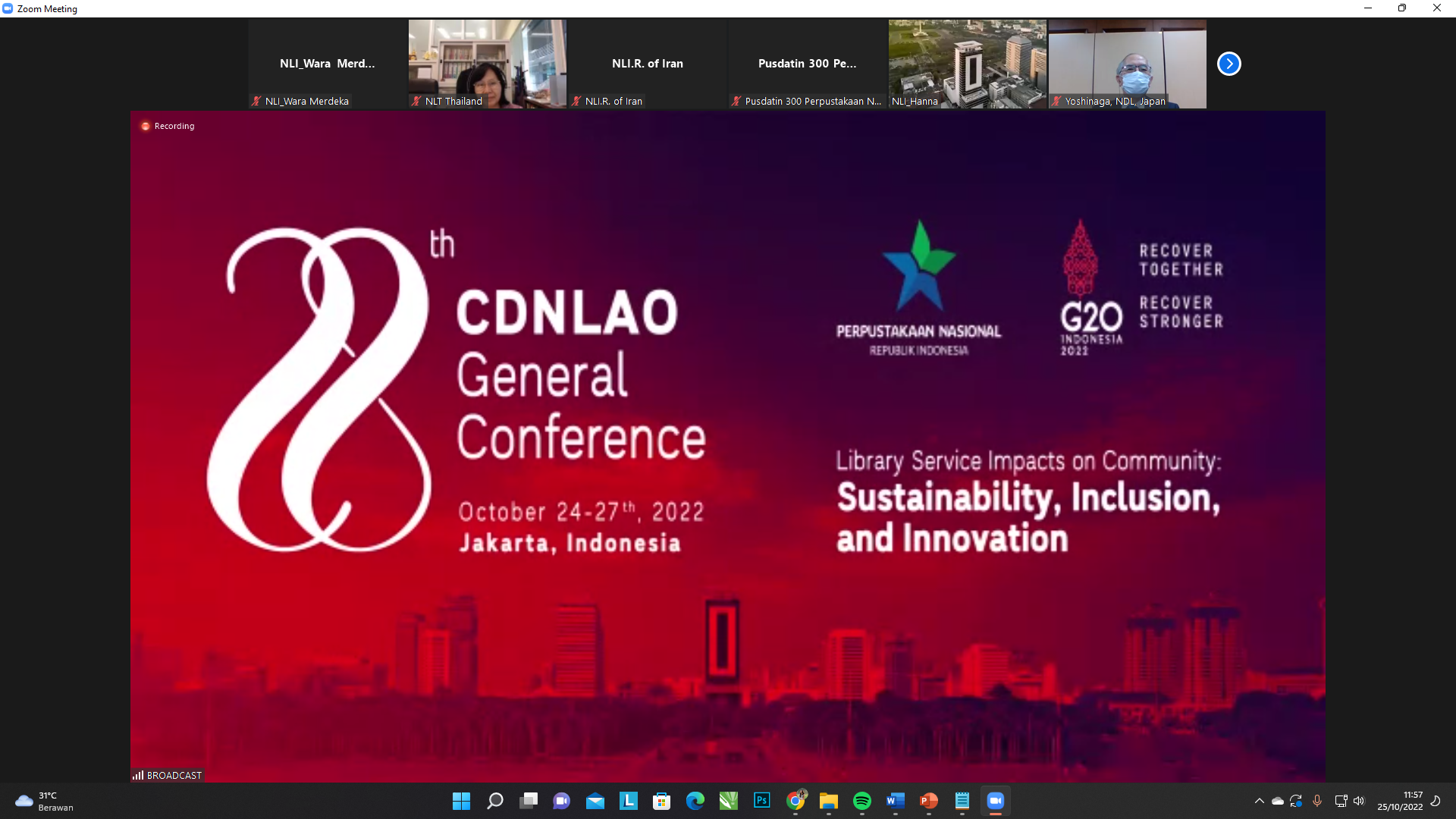 The 28th General Conference of Directors of National Libraries in Asia and Oceania (CDNLAO) resmi dibuka di Jakarta. 