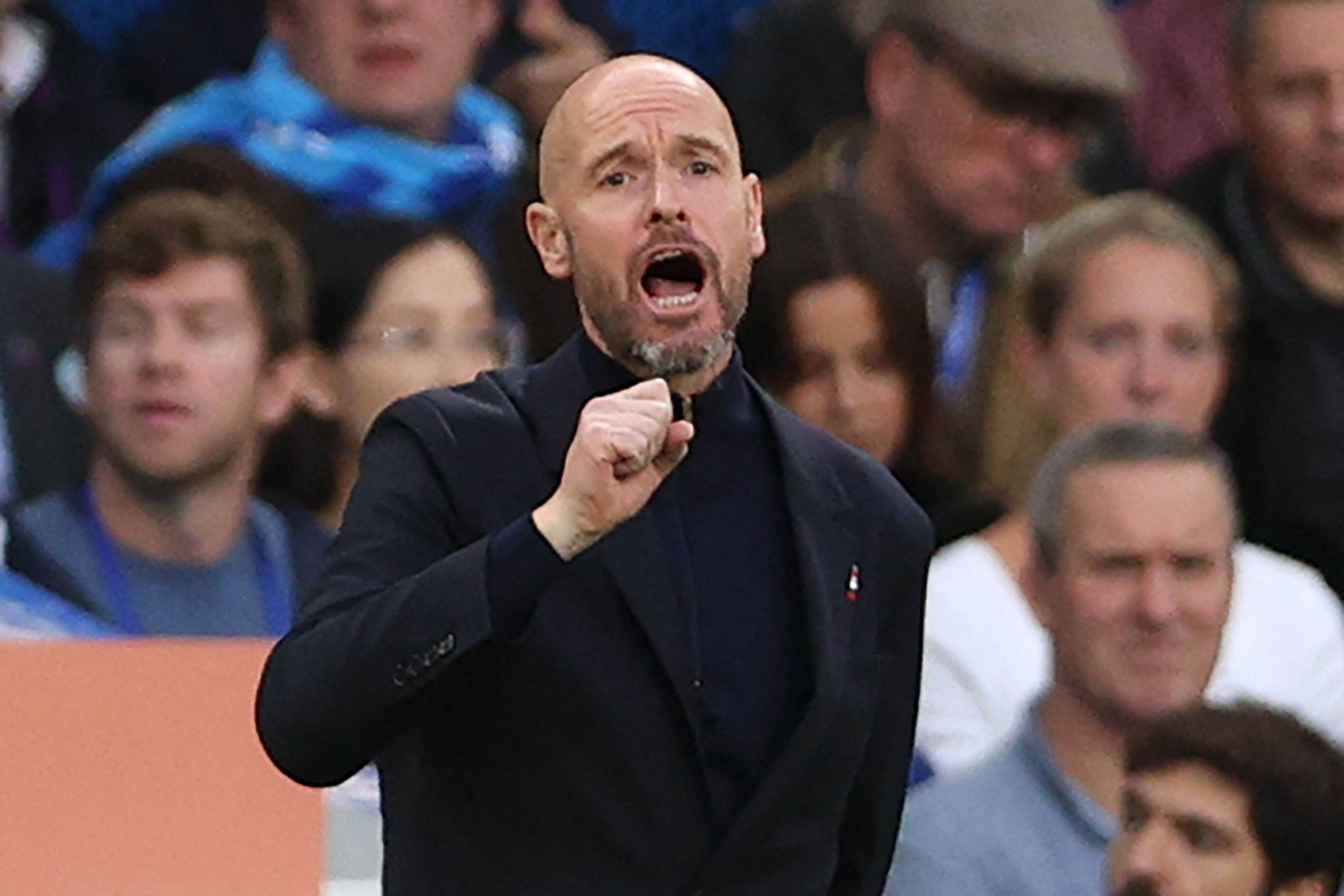 Pelatih Manchester United Erik ten Hag