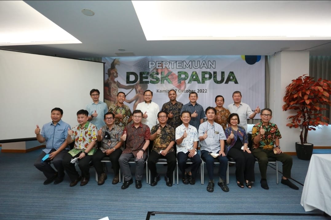 Pertemuan para pimpinan sinode gereja bersama Rektor Ukrida di Auditorium RS Ukrida Jakarta, Kamis (27/10).