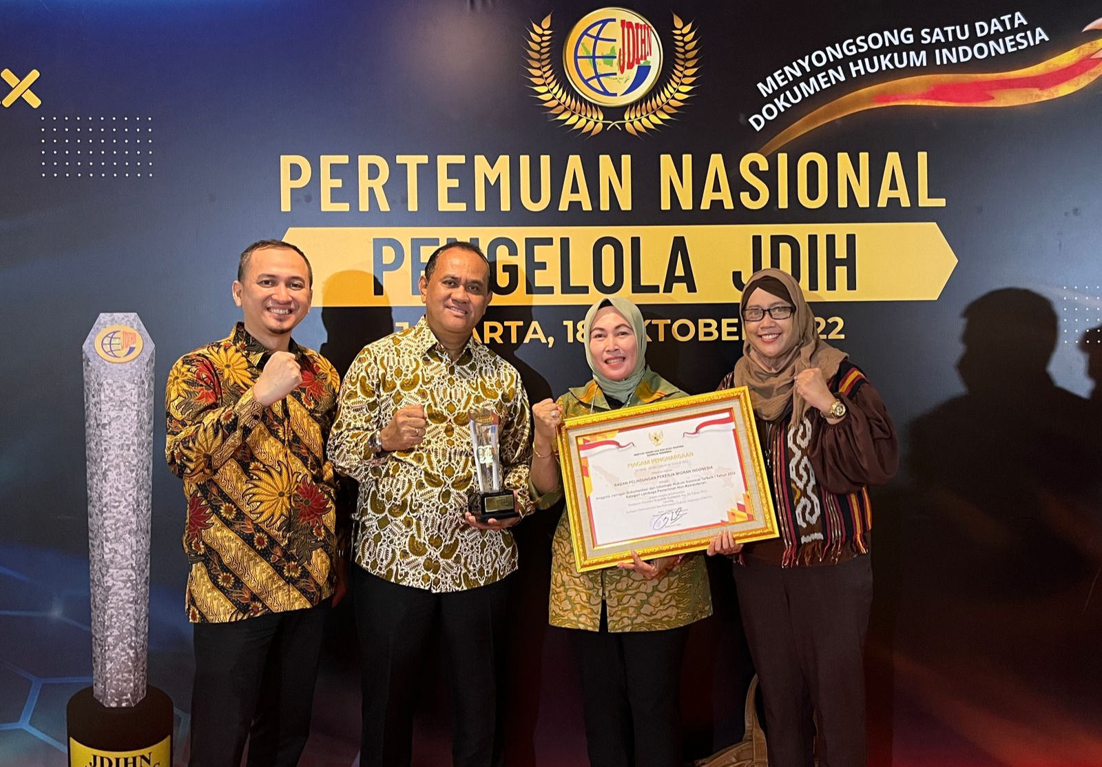 Acara penghargaan Terbaik I tingkat lembaga pemerintah non-Kementerian (LPNK) 