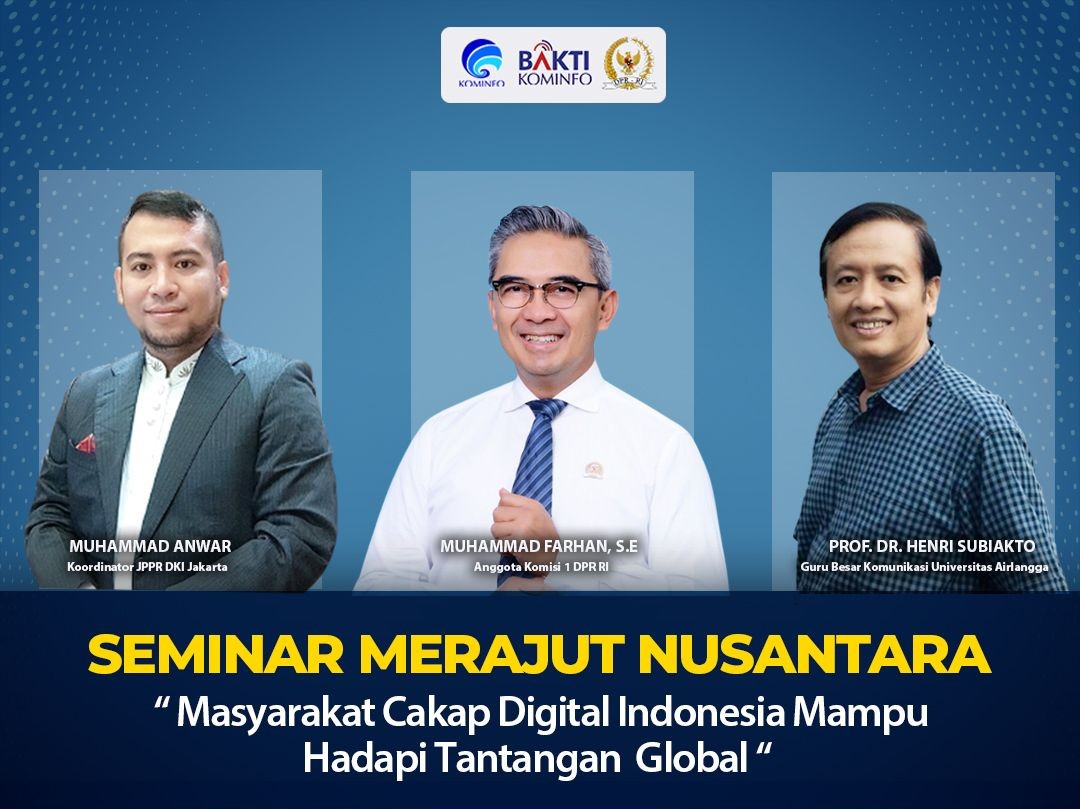 Badan Aksebilitas Telekomunikasi dan Informasi Kementrian Komunikasi dan Informasi (Bakti Kominfo) menyelenggarakan kegiatan Webinar Merajut