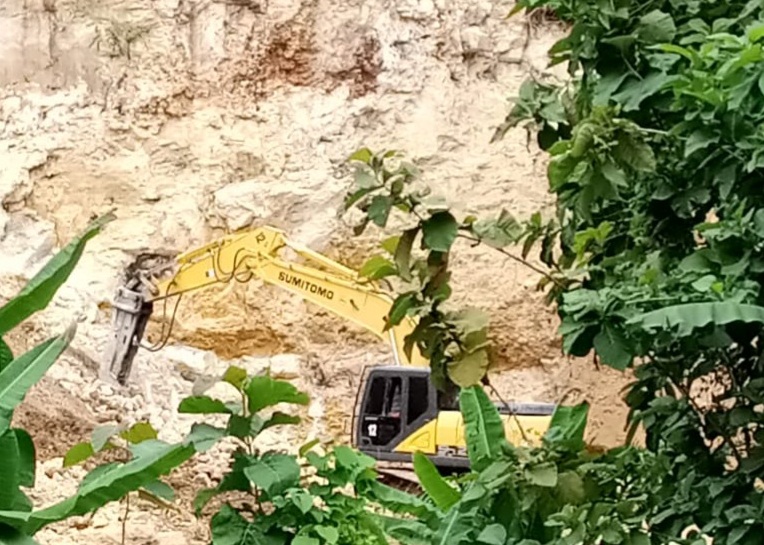 Ilustrasi penambangan liar.