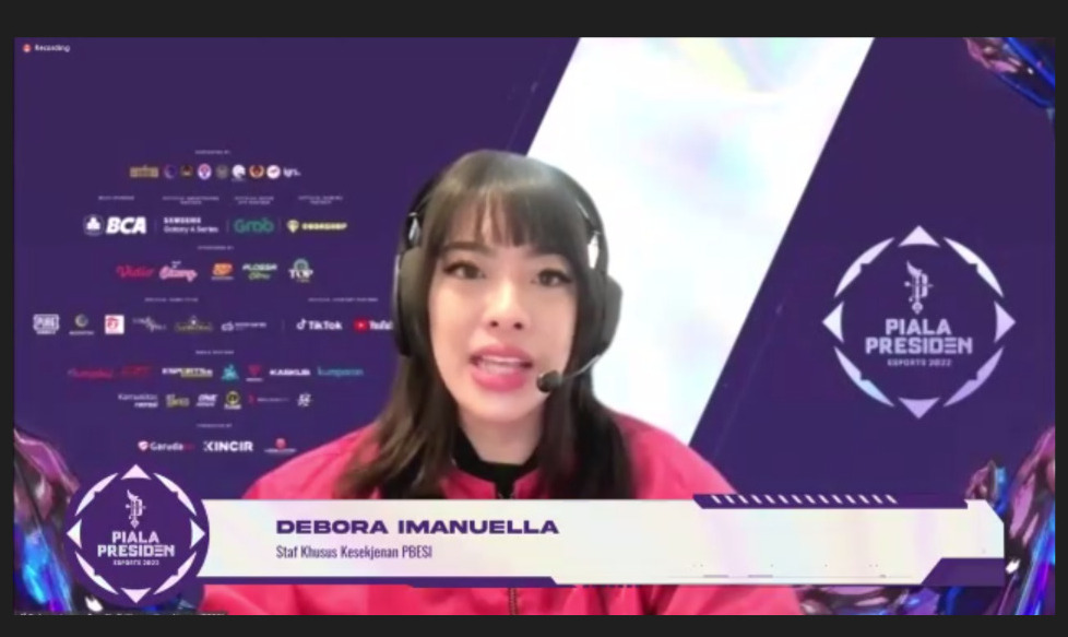 Staf Khusus Kesekjenan PB Esports Indonesia (PBESI), Debora Imanuella.