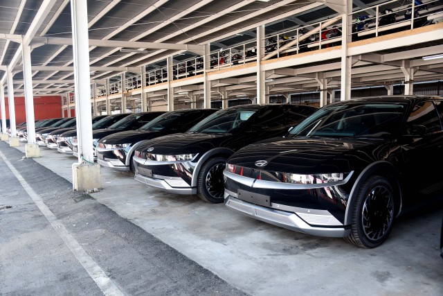 Mobil listrik Hyundai Ionic 5 yang akan digunakan delegasi P20