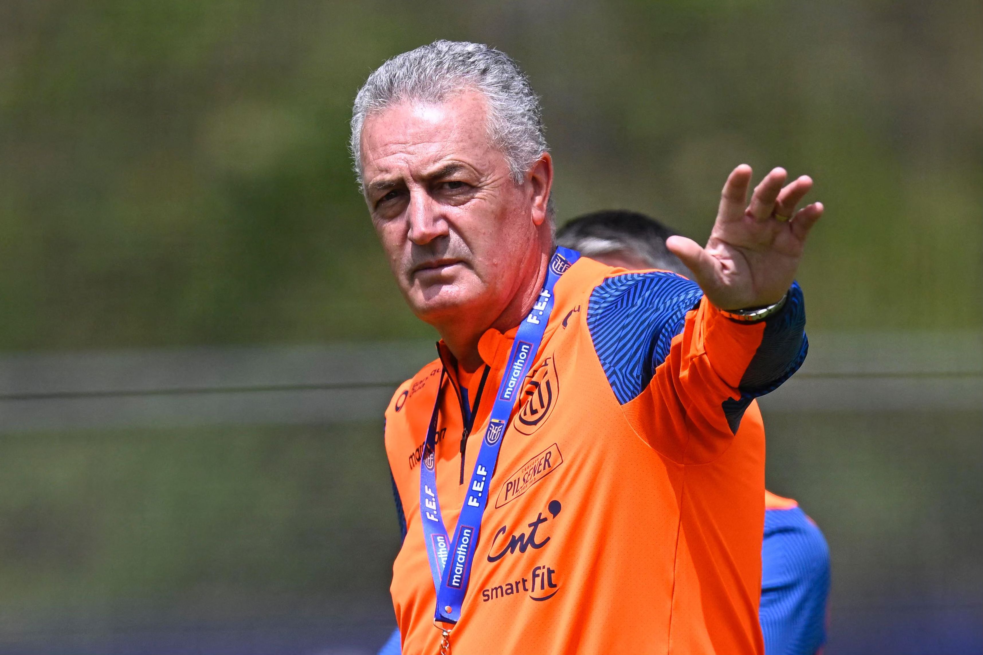 Pelatih Timnas Ekuador, Gustavo Alfaro .