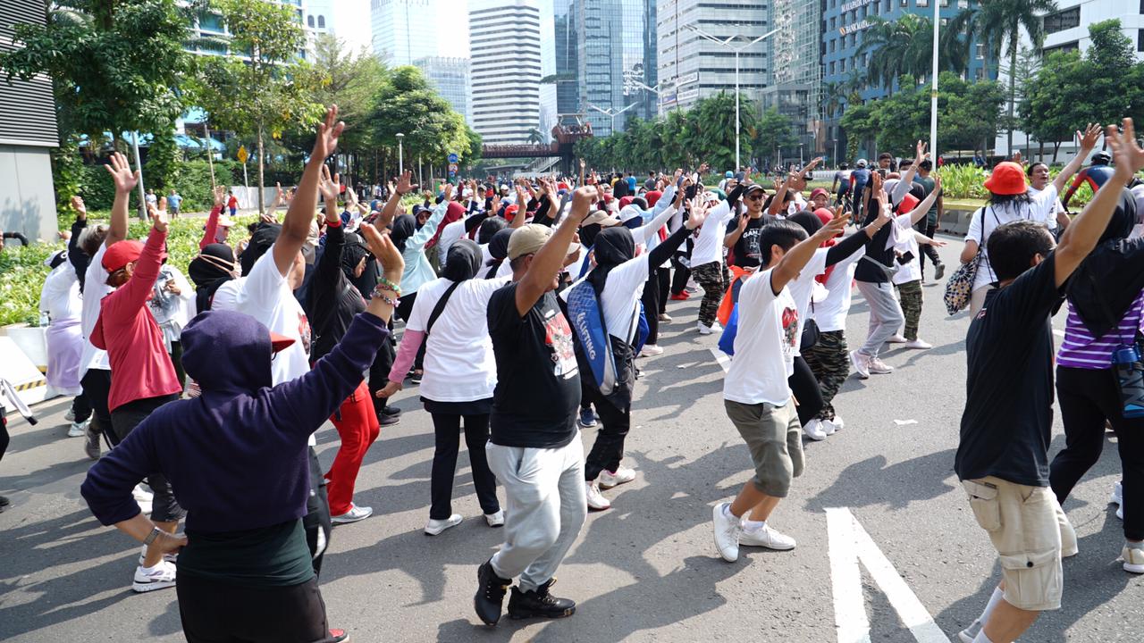 Warga Jakarta dan Sahabat Ganjar Gelar Flashmob