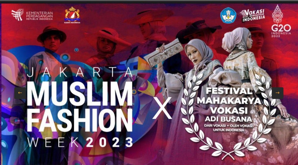 60 Busana Karya Pendidikan Vokasi Tampil di Jakarta Muslim Fashion Week 2023