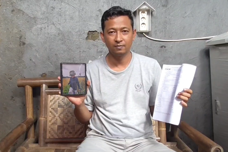 Iing Syahputra, orangtua AA.