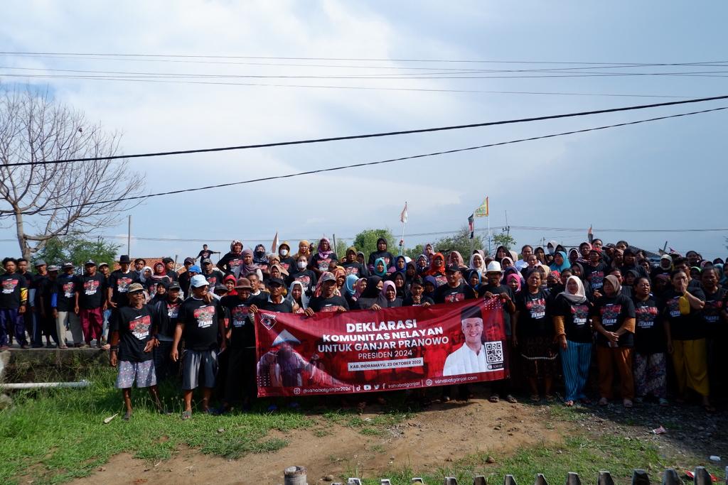 Sahabat Ganjar Hadiri Deklarasi Dukungan Komunitas Nelayan Indramayu
