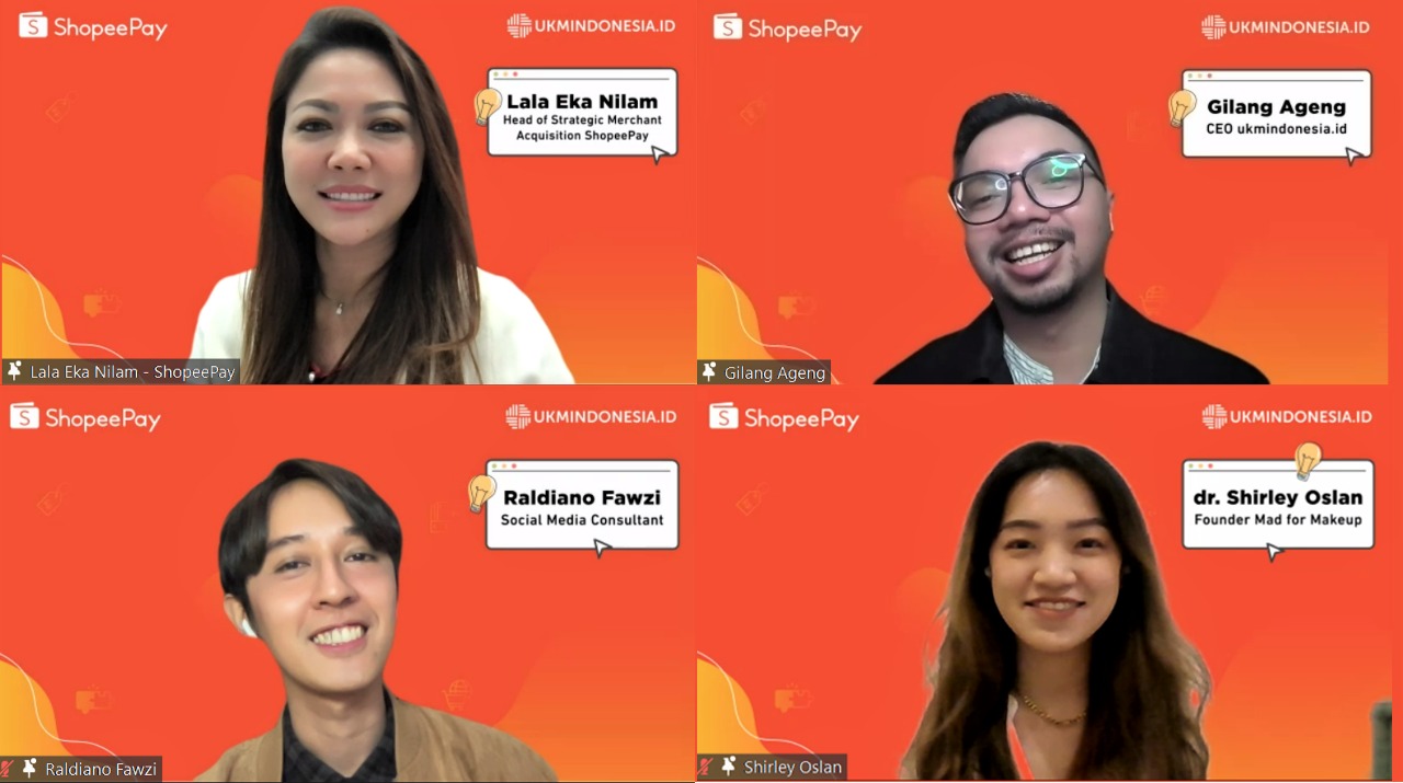 Pelatihan virtual sebagai kelanjutan dari peluncuran buku panduan UMKM 