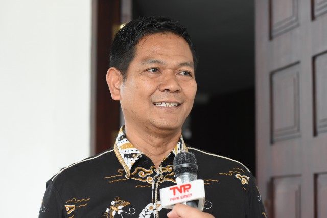 Anggota Komisi X DPR RI Mohammad Haerul Amri saat diwawancarai usai mengikuti Kunjungan Kerja Komisi X DPR RI ke Provinsi Lampung.