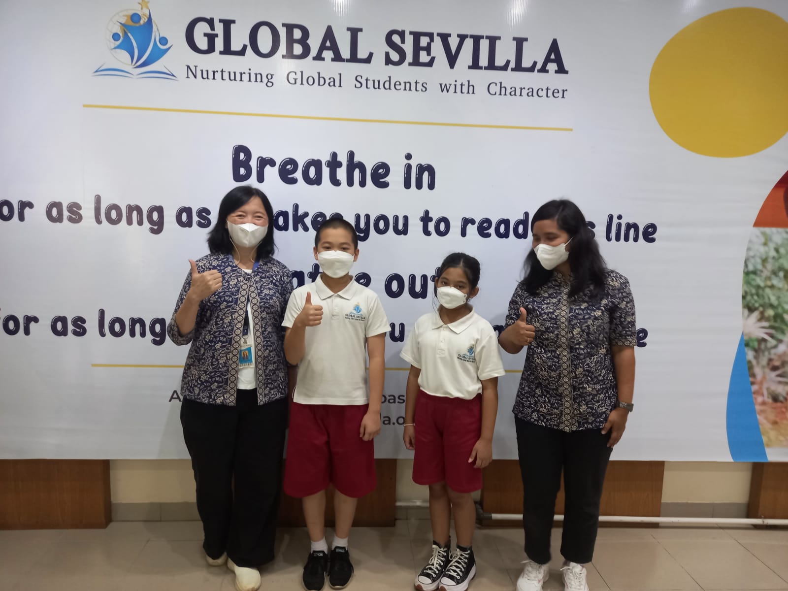 Sekolah Global Sevilla menerapkan mindfulness bagi siswa dan karyawan.