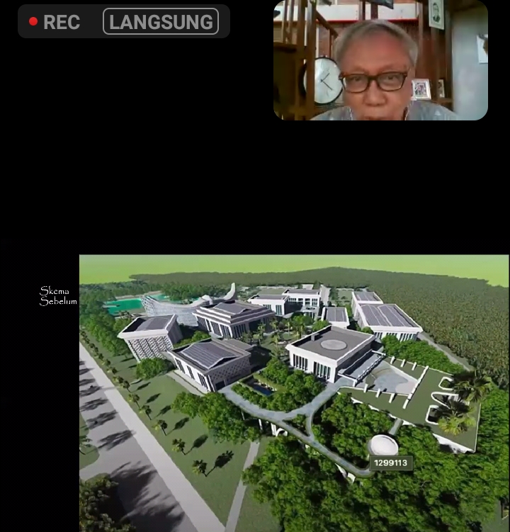 Webinar mengenai hasil sayembara Istana Wakil Presiden di IKN Nusantara