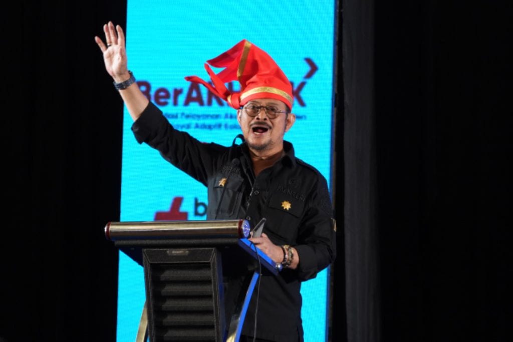 Mentan Syahrul Yasin Limpo pada pembukaan Sarasehan Petani Millenial kedua tahun 2022, pada Jumat lalu (7/10).