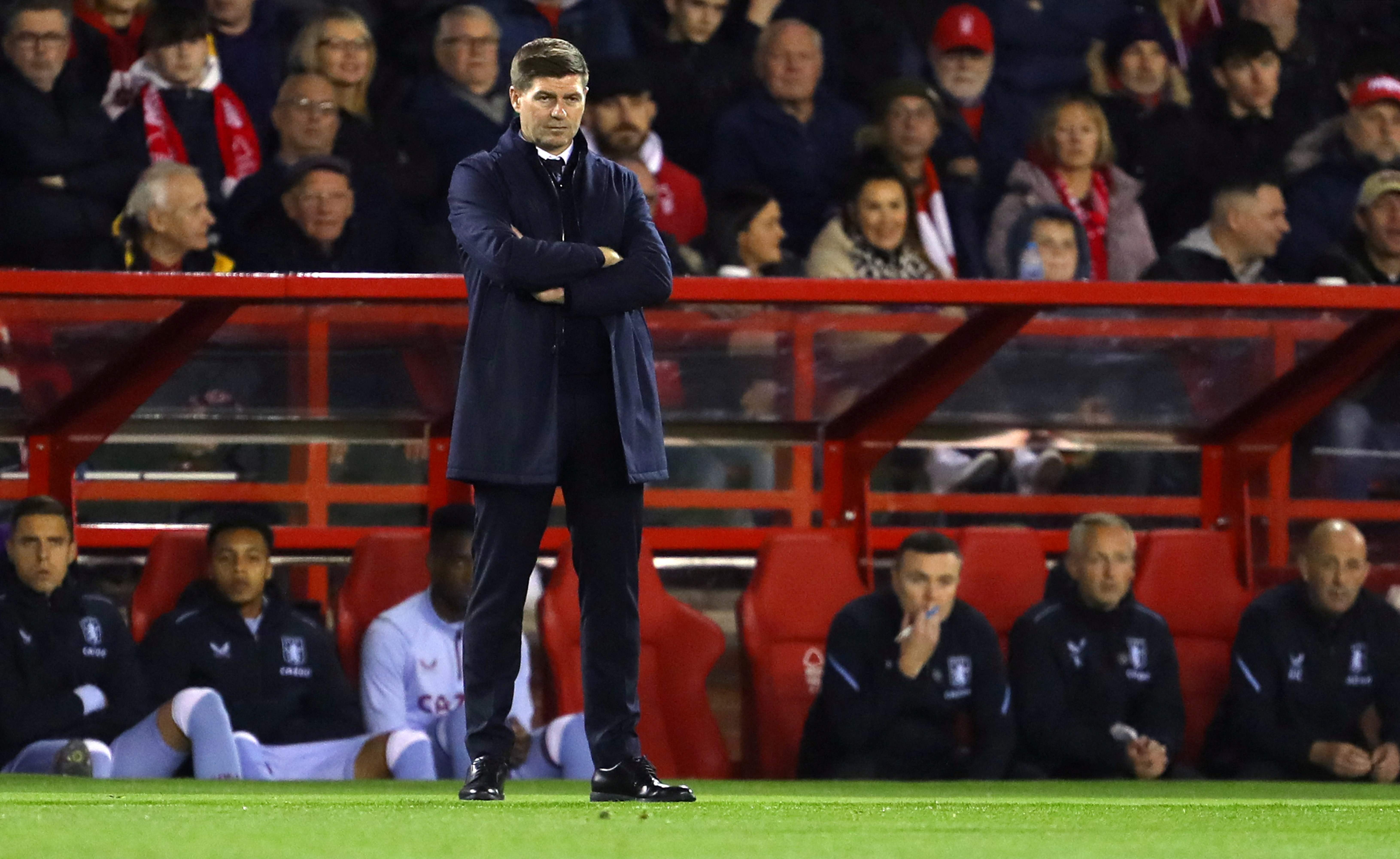 Manajer Aston Villa Steven Gerrard